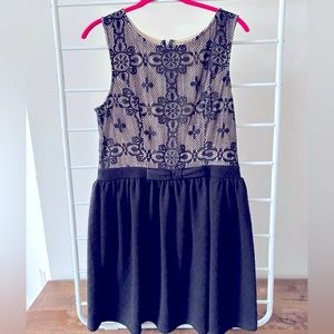 Black Lace Mini Dress